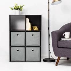 11" Fabric Bin Bundle 4pk Gray - Room Essentialsā¢