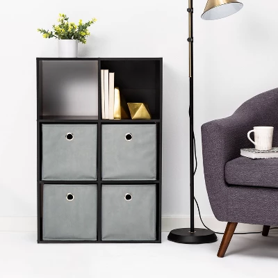 11" Fabric Bin Bundle 4pk Gray - Room Essentialsā¢