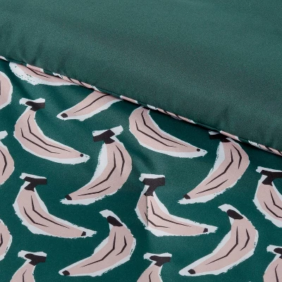 Microfiber Reversible Banana Print Comforter Dark Green - Room Essentials⢠- Image 5