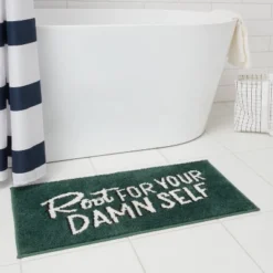 20"x30" Bath Rug Green - Room Essentialsā¢