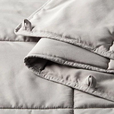 50"x70" 12lbs Weighted Blanket Gray - Room Essentials⢠- Image 4