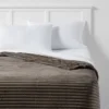 Ribbed Plush Bed Blanket - Room Essentials™