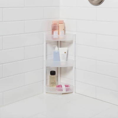 Trilateral Tower Caddy White - Room Essentialsā¢