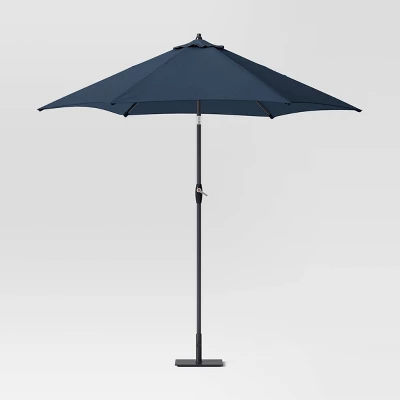 9'x9' Patio Market Umbrella - Black Pole - Room Essentials⢠- Image 9