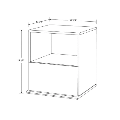 1 Drawer Modular Nightstand White - Room Essentials⢠- Image 3