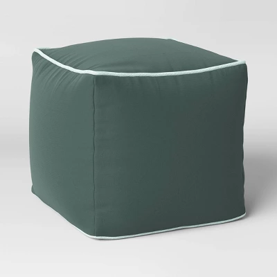 Color Block With Contrast Piping Pouf - Room Essentials⢠- Image 4