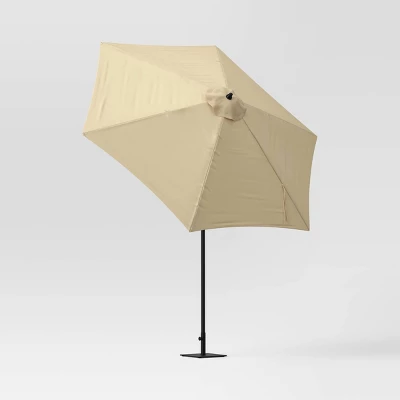 9'x9' Patio Market Umbrella - Black Pole - Room Essentials⢠- Image 2