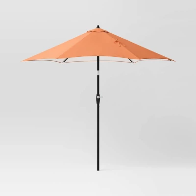 9'x9' Patio Market Umbrella - Black Pole - Room Essentials⢠- Image 10
