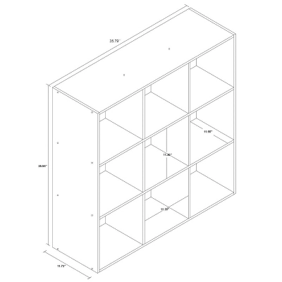 11" 9 Cube Organizer Shelf - Room Essentials - Image 3