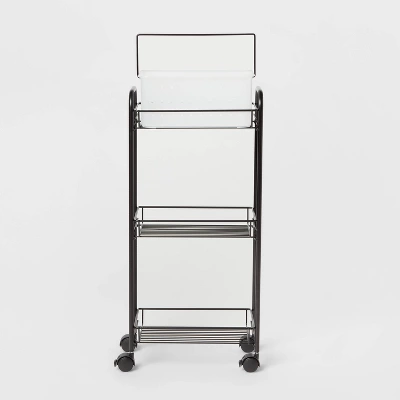 Bathroom Storage Cart Black - Room Essentials⢠- Image 2