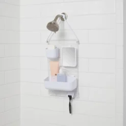Adjustable Shower Caddy White - Room Essentialsā¢