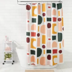 Savor Geo Shower Curtain Multi - Room Essentialsā¢